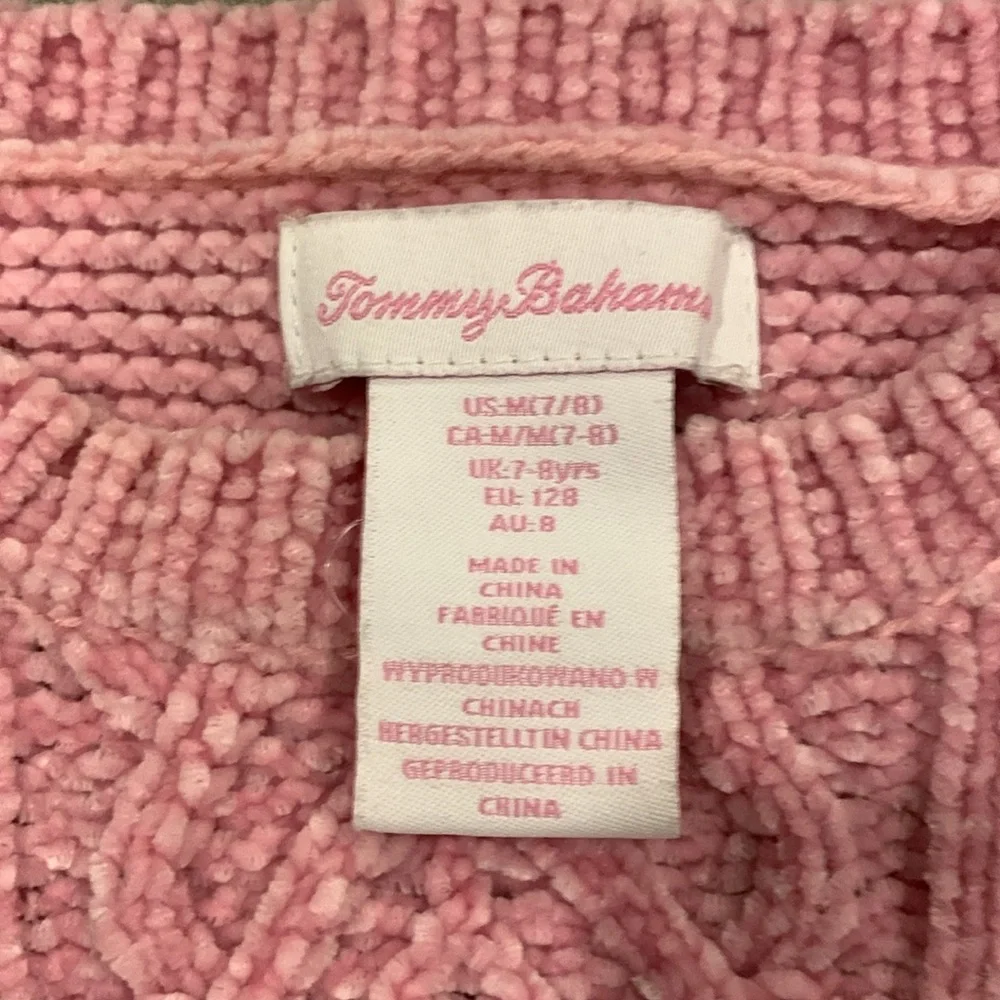 Kid’s Clothe’s Pink Sweater Girls size 7/8 Velour - Picture 3 of 10